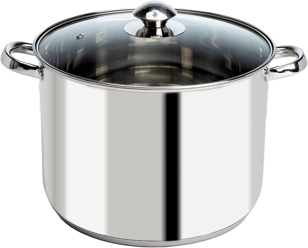 8QT Ecolution Stainless Steel Stock Pot with Glass Lid
