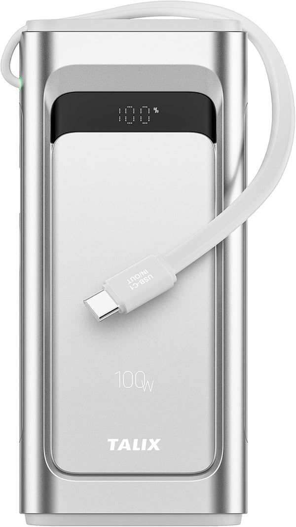 10000mAh 100W Portable Charger Power Bank with USB-C