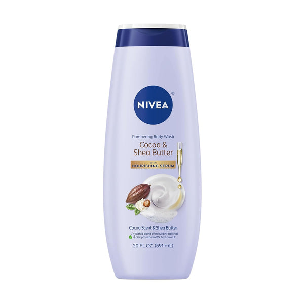2 Pack NIVEA Cocoa Shea Butter Nourishing Body Wash