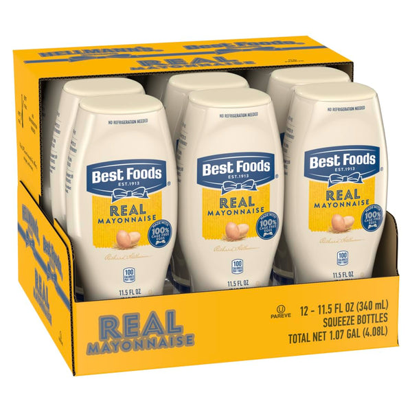 12 Squeeze Bottles Best Foods Real Mayonnaise