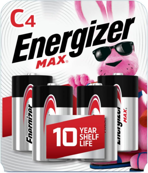 4-Pack Energizer MAX C Batteries