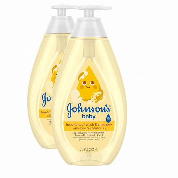 2-Pack Johnson's Baby Head-To-Toe Wash & Shampoo