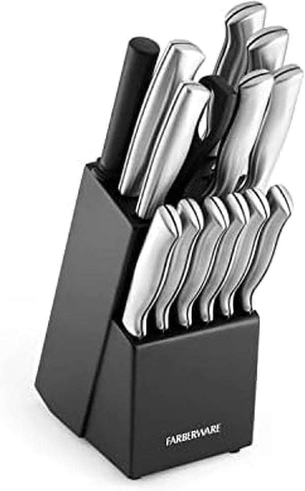 Farberware 15-Piece Stainless Steel Kitchen Knife Set