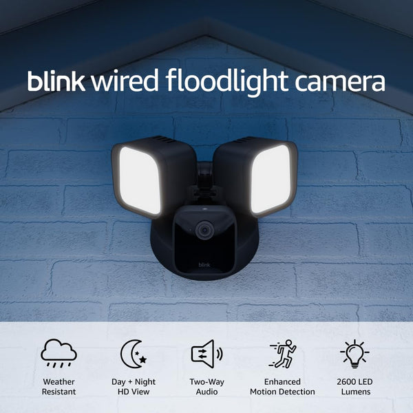 Blink Wired Floodlight Security Camera with Siren