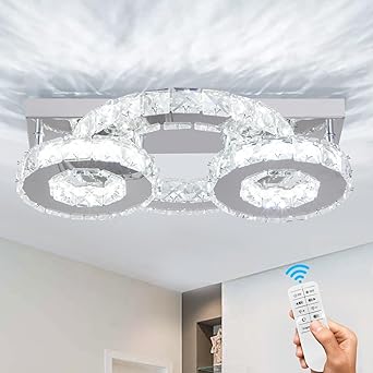 3 Rings Modern Crystal Chandelier
