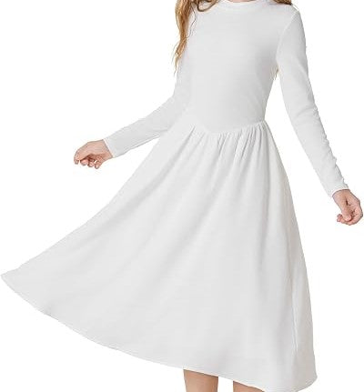 Girls Long Sleeve Maxi Dress (6 Colors)