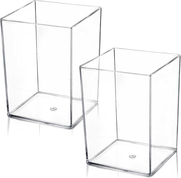 2 Pcs Acrylic Cylinder Container