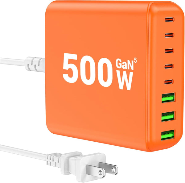 500W 8-Port USB C Fast Charging Station