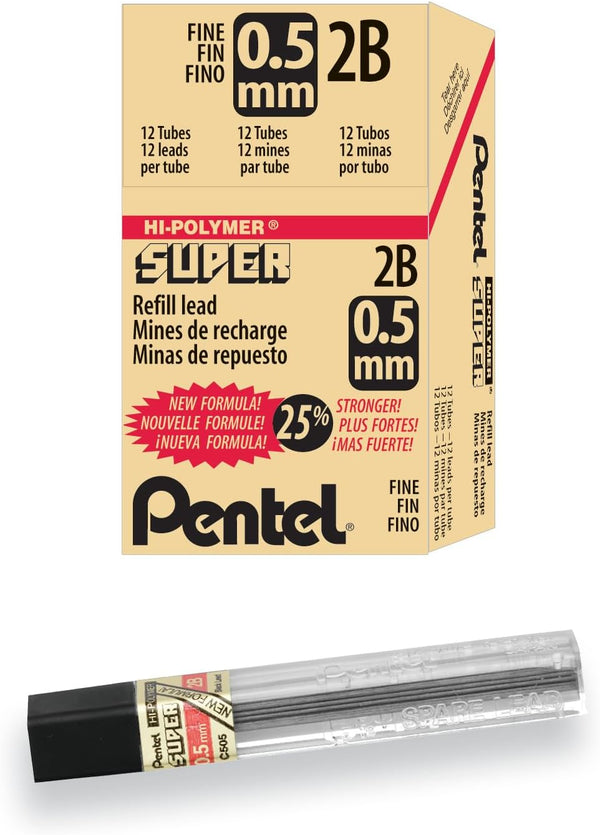 12-Pack Pentel 0.5 Lead Refills