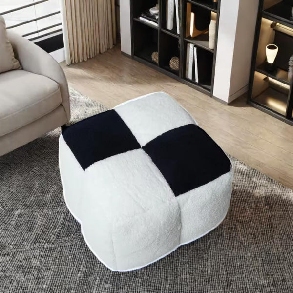 Louis Donné Square Pouf Foot Stool Ottoman