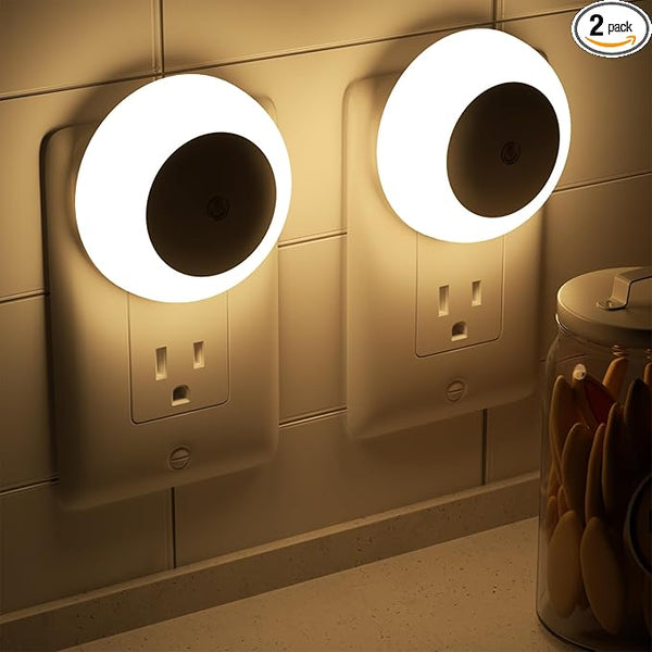2 Pack Plug-In Night Light with Sensor( 6 Colors)