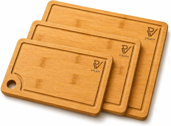 3-Pack Bamboo Cutting Boards