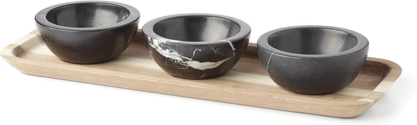 Lenox LX Collective Tray with 3 Dip Bowls