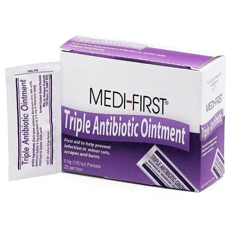 25 Medi-First Antibiotic Ointment Packets
