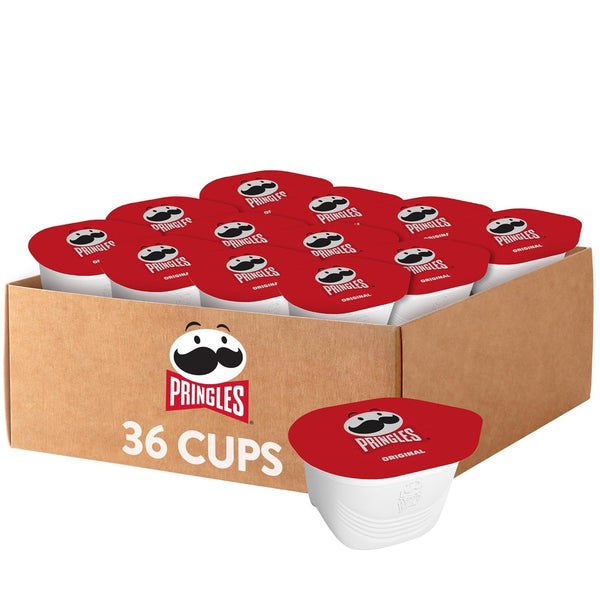 36 Cups Pringles Original Potato Crisps