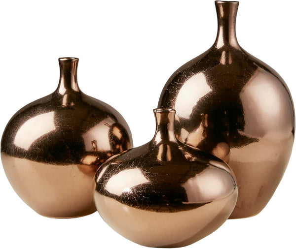 3 Count Madison Park Signature Ansen Ceramic Handmade Vase