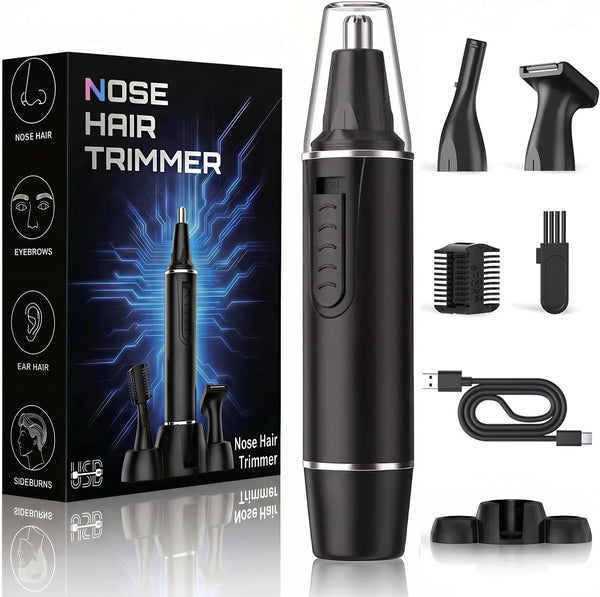 Rechargeable 3-in-1 Nose Hair Trimmer