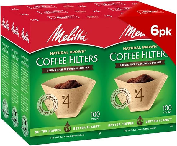 6-Pack Melitta Unbleached Coffee Filters