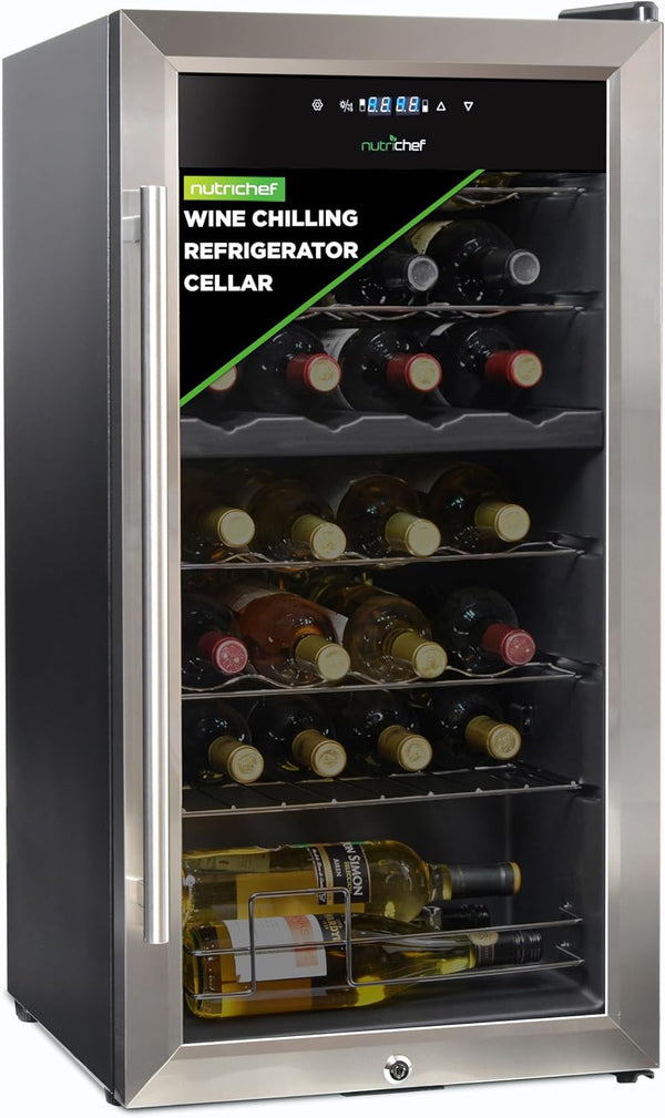 Nutrichef 28 Bottle Wine Fridge