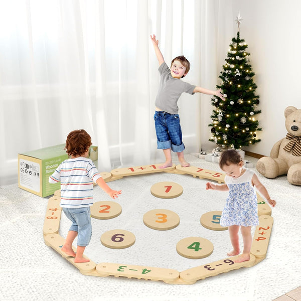 15-Pcs Toddler Balance Beams and Stepping Stones