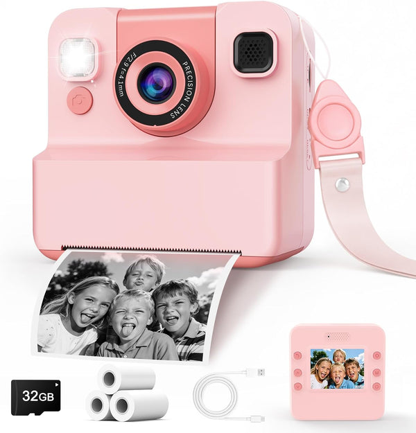 Kids Instant Print Camera with Flip Lens