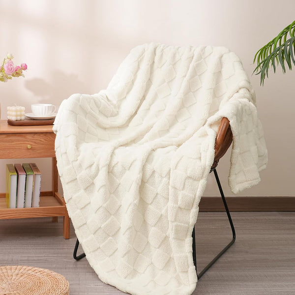 50x60 Inches David's Home Fleece Throw Blanket