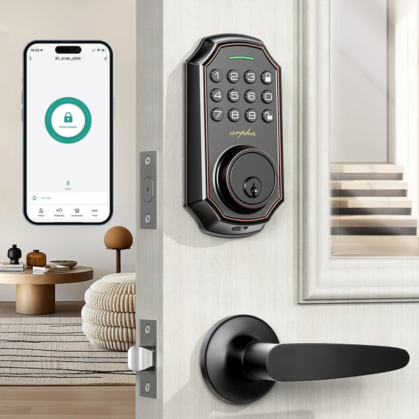 Bluetooth Smart Keyless Entry Door Lock Set