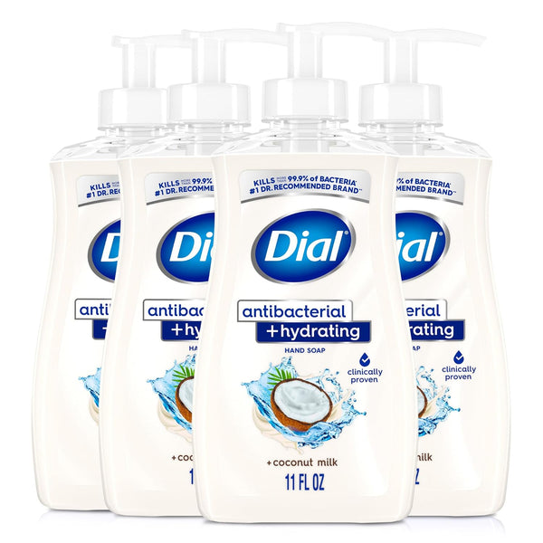 4-Pack Dial Antibacterial Liquid Hand Soap