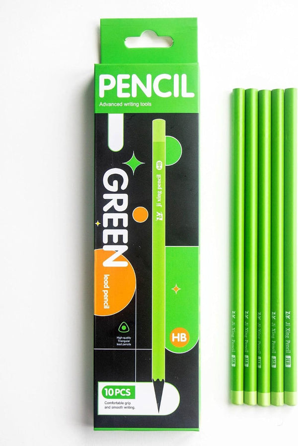 10 Pack Wood-Cased 2HB Pencils
