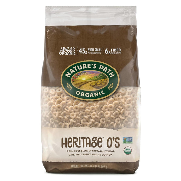 6 Pack Organic Heritage O's Cereal 32 Oz
