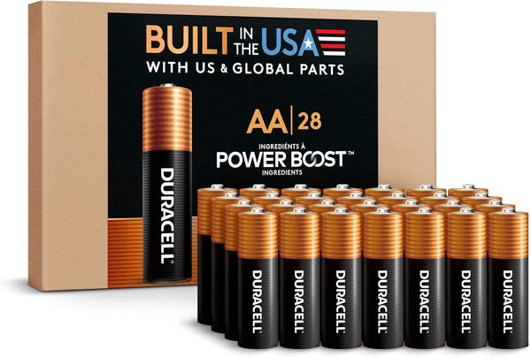 28-Count Duracell Coppertop AA Batteries