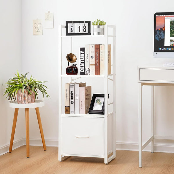 4-Tier Book Shelf with Drawer