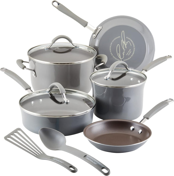 10-Piece Rachael Ray Cookware Set