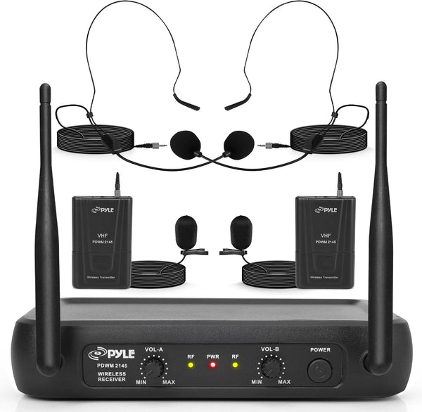 Pyle Dual Channel Wireless Microphone System