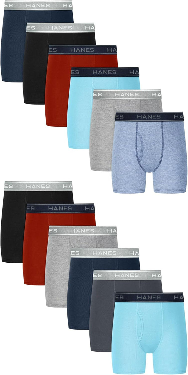 10-Pack Hanes Boys' Boxer Briefs