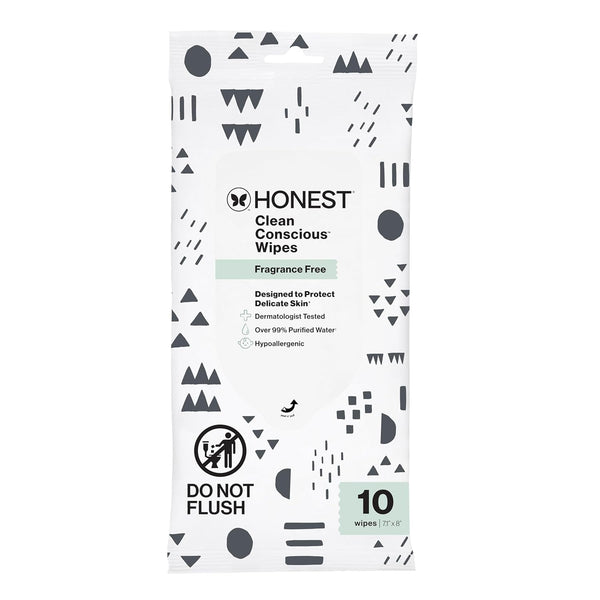 10-Count The Honest Company Multi-Use Baby Wipes