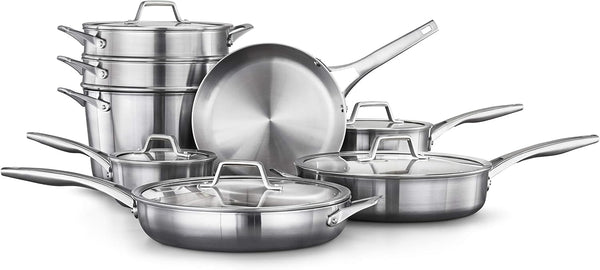 13 Piece Calphalon Stainless Steel Cookware Set