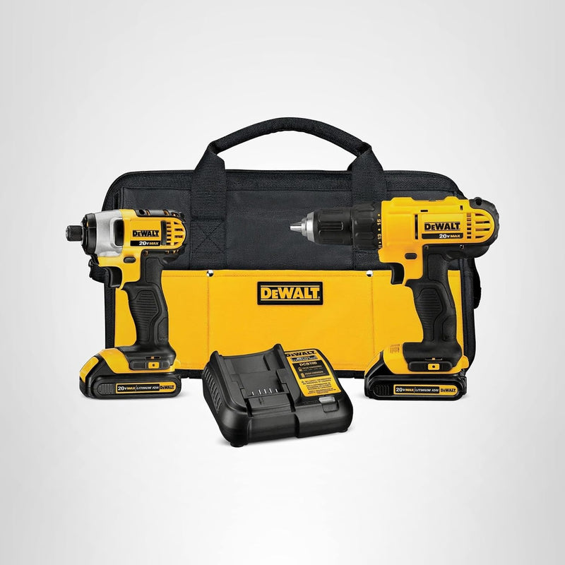 DEWALT 20V MAX Cordless Drill and Impact Driver, Power Tool Combo Kit