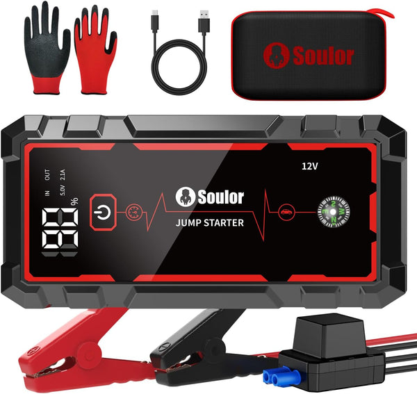 5000A Portable Car Battery Jump Starter