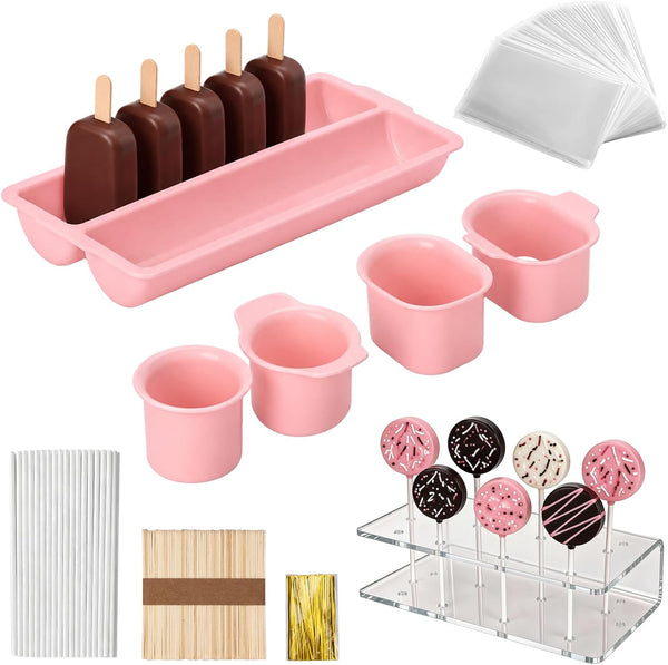 354-Pcs Cake Pop Making Kit with 100 Sticks, Wrappers & Ties