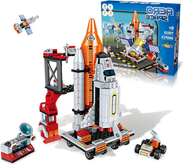 566+ Pcs Space Rocket Stem Project Toy