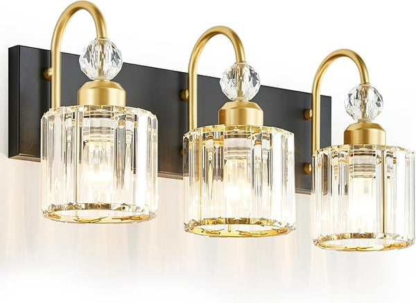 3 Crystal Bathroom Vanity Light