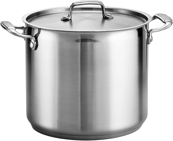 12-QT Tramontina Stainless Steel Stock Pot with Lid