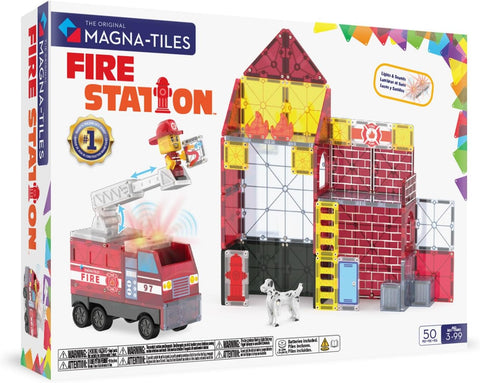 Magna-Tiles Fire Station 50-Piece Set