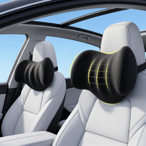 2-Pack Memory Foam Car Neck Pillows