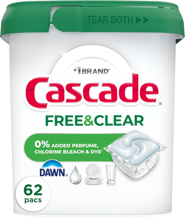 62 Count Cascade Dishwasher Pods