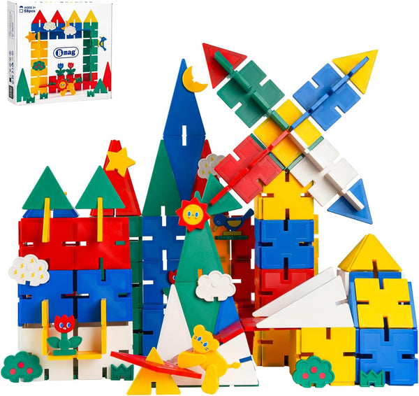 2 Sets of Bmag 2 in 1 Magnetic Tiles