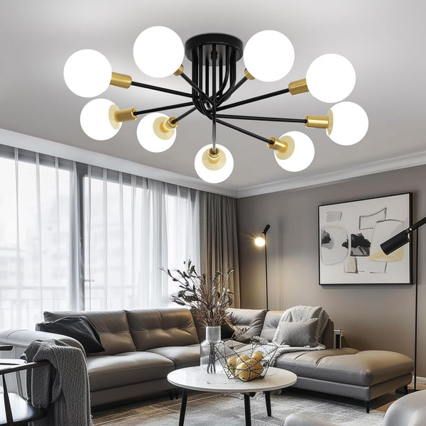 9 Light Modern Sputnik Ceiling Light