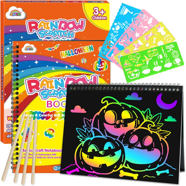 2 Rainbow Scratch Art Notebooks