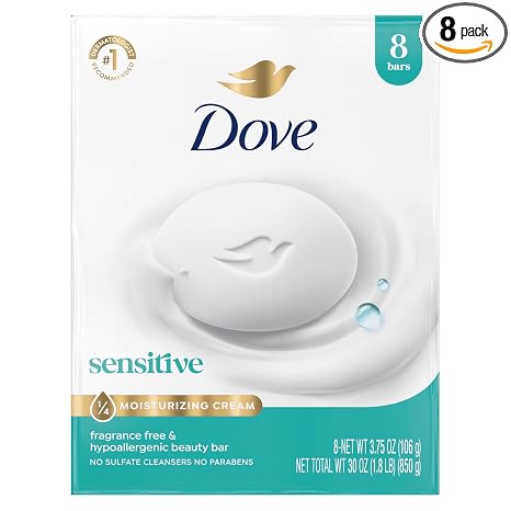 8-Count Dove Sensitive Beauty Bar Soap
